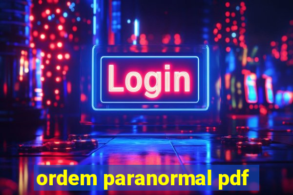 ordem paranormal pdf